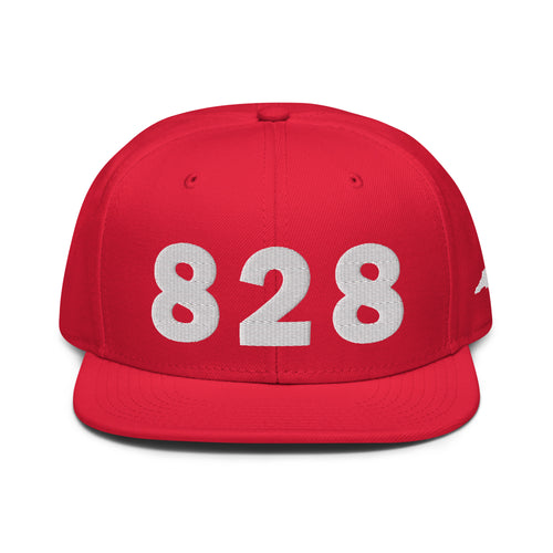 828 Area Code Snapback Hat