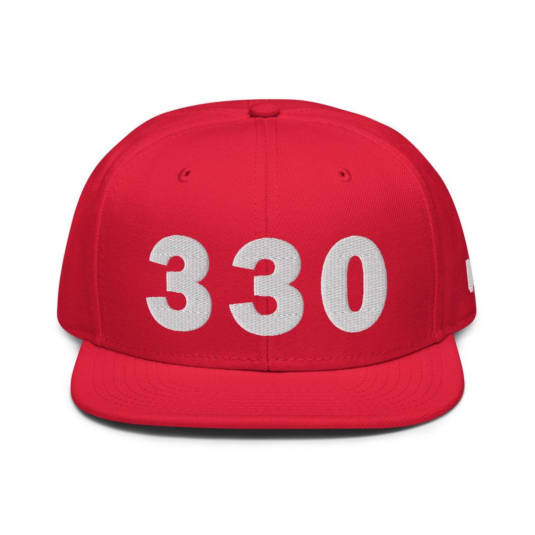 330 Area Code Snapback Hat