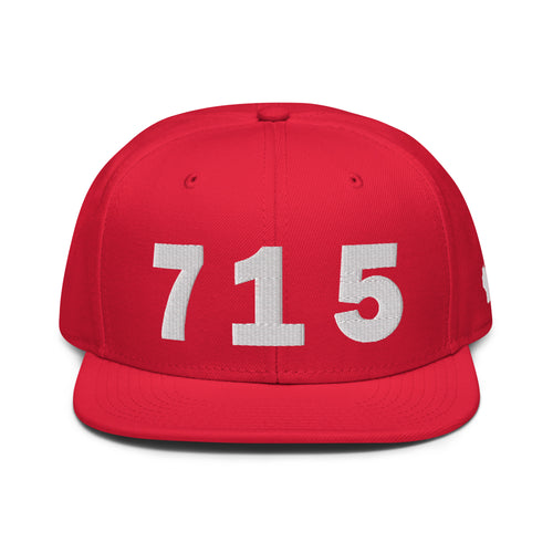 715 Area Code Snapback Hat