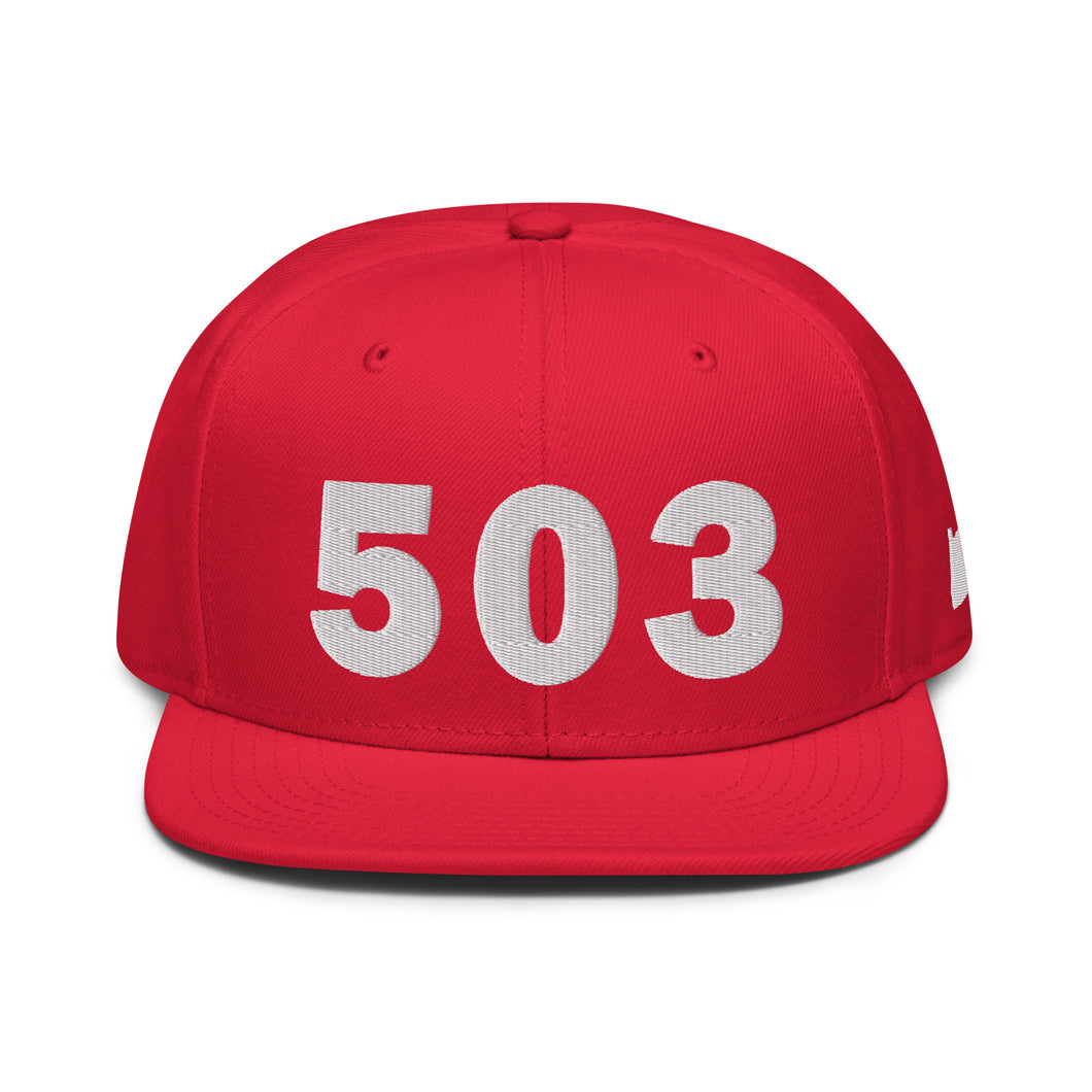 503 Area Code Snapback Hat