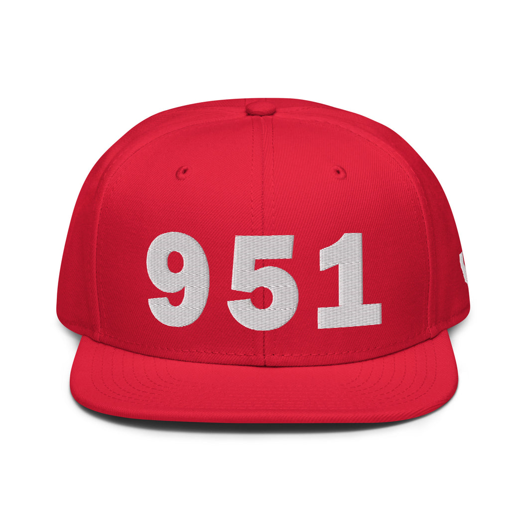 951 Area Code Snapback Hat