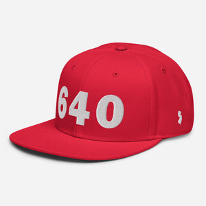 640 Area Code Snapback Hat