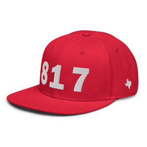 817 Area Code Snapback Hat