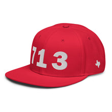 Load image into Gallery viewer, 713 Area Code Snapback Hat