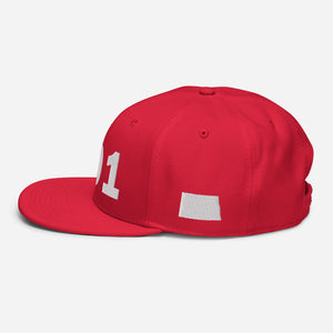 701 Area Code Snapback Hat