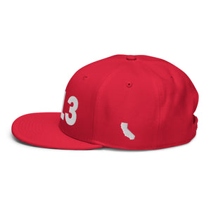 213 Area Code Snapback Hat