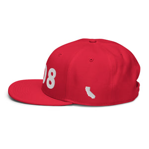 408 Area Code Snapback Hat