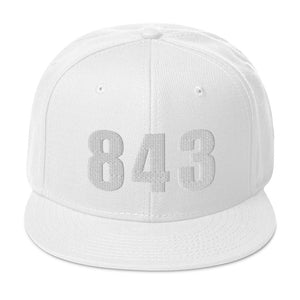 843 Area Code Snapback Hat