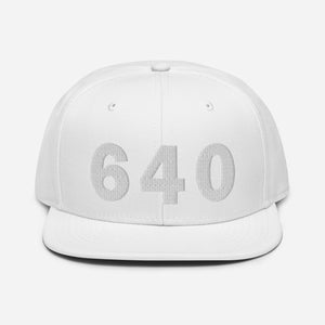 640 Area Code Snapback Hat