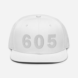 605 Area Code Snapback Hat