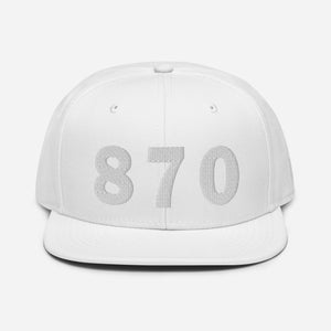 870 Area Code Snapback Hat