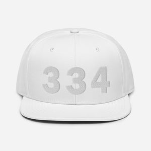 334 Area Code Snapback Hat