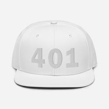 Load image into Gallery viewer, 401 Area Code Snapback Hat