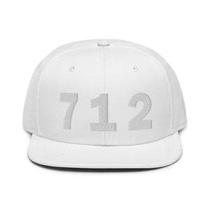 712 Area Code Snapback Hat