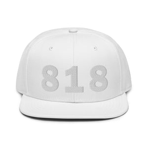 818 Area Code Snapback Hat