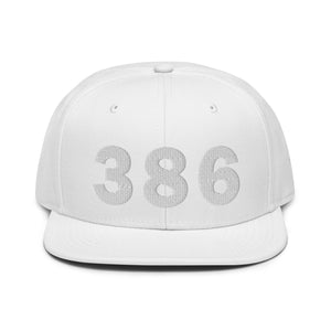 386 Area Code Snapback Hat