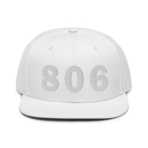 806 Area Code Snapback Hat