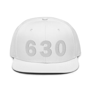 630 Area Code Snapback Hat