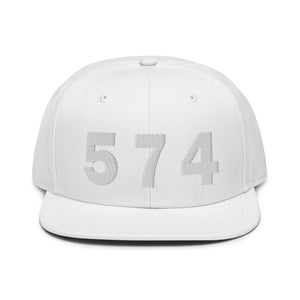 574 Area Code Snapback Hat