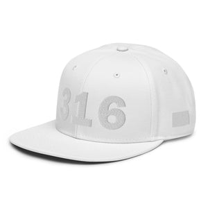 316 Area Code Snapback Hat